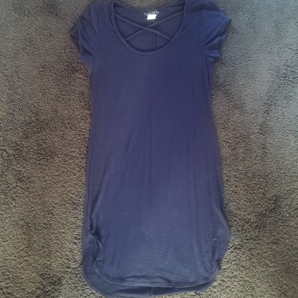Navy blue short dress